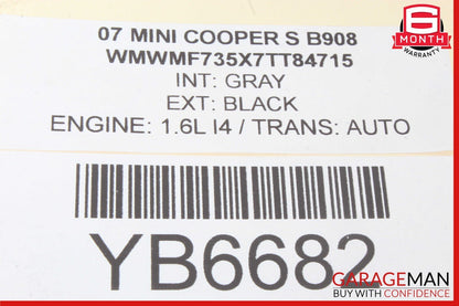 07-15 MINI COOPER FRONT LEFT DRIVER SIDE CV AXLE SHAFT 4853483
