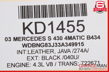 00-06 Mercedes W220 S600 S55 Front Right And Rear Left Door Sound Speaker Set