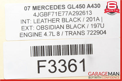 03-11 Mercedes X164 GL450 CLS350 ML550 Front Right Side Seat Control Module OEM