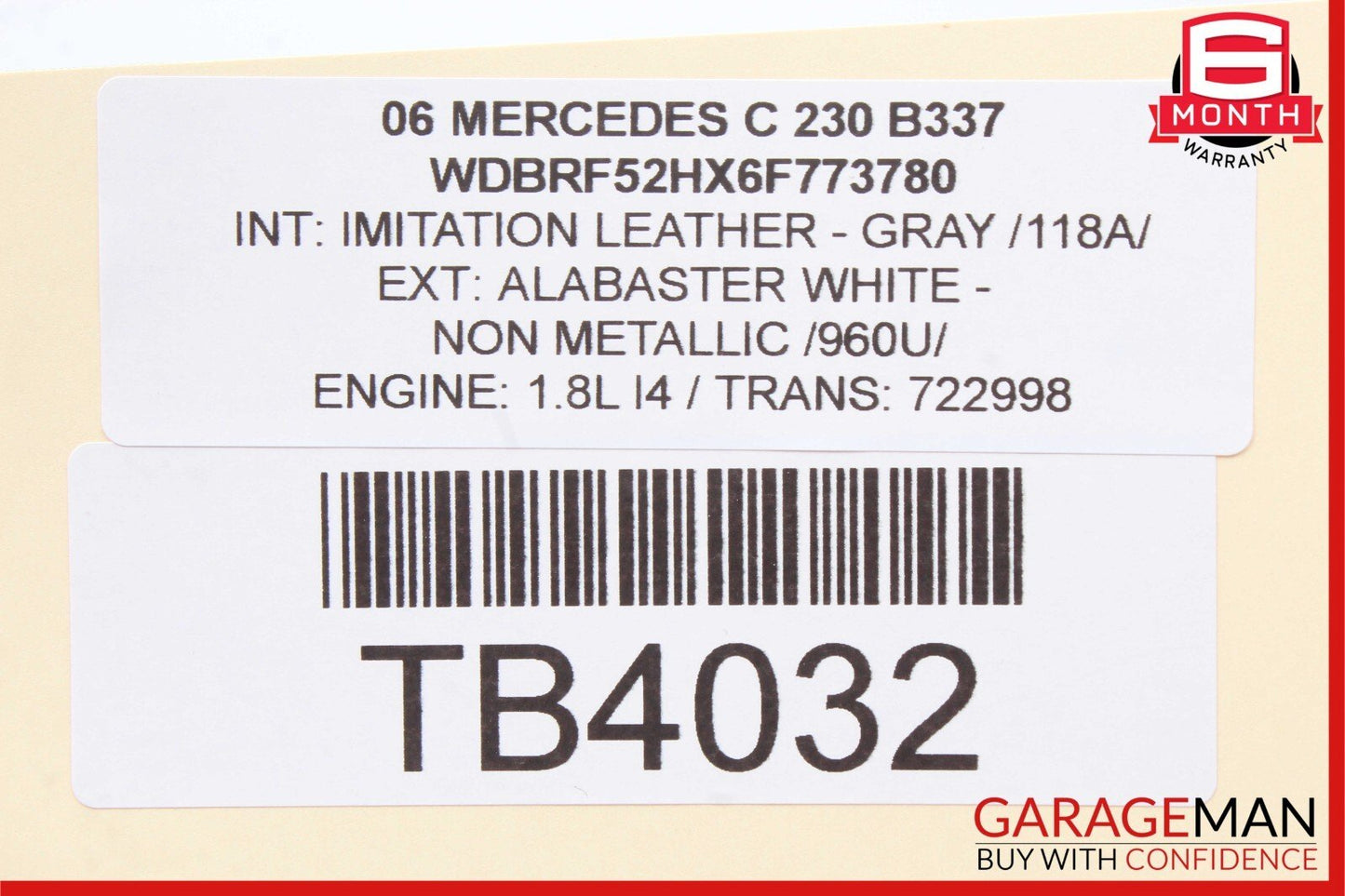 01-07 Mercedes W203 C230 C320 C32 AMG Front Left Side RWD Lower Control Arm