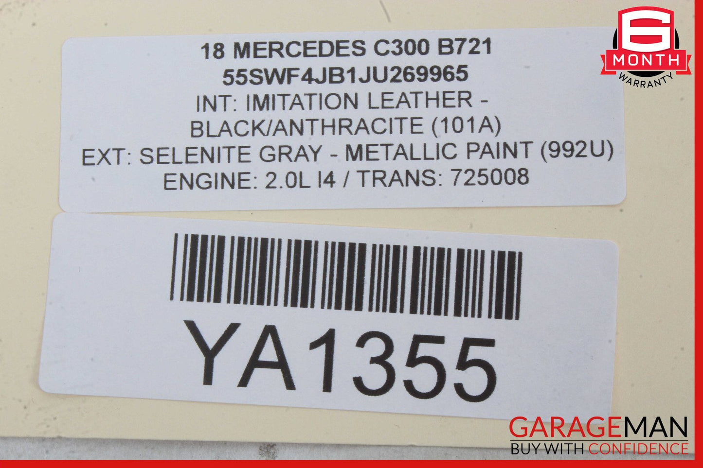 15-18 Mercedes W205 C300 C400 Sirius Satellite Radio Receiver Module Unit OEM