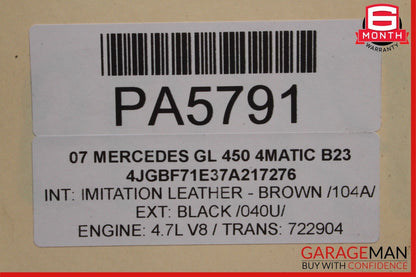 07-12 Mercedes X164 GL450 ML550 7G Automatic Transmission 722.904 AWD OEM 196k