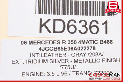 05-13 Mercedes W251 R350 E550 Front Left Side Engine Timing Chain Cover Plate
