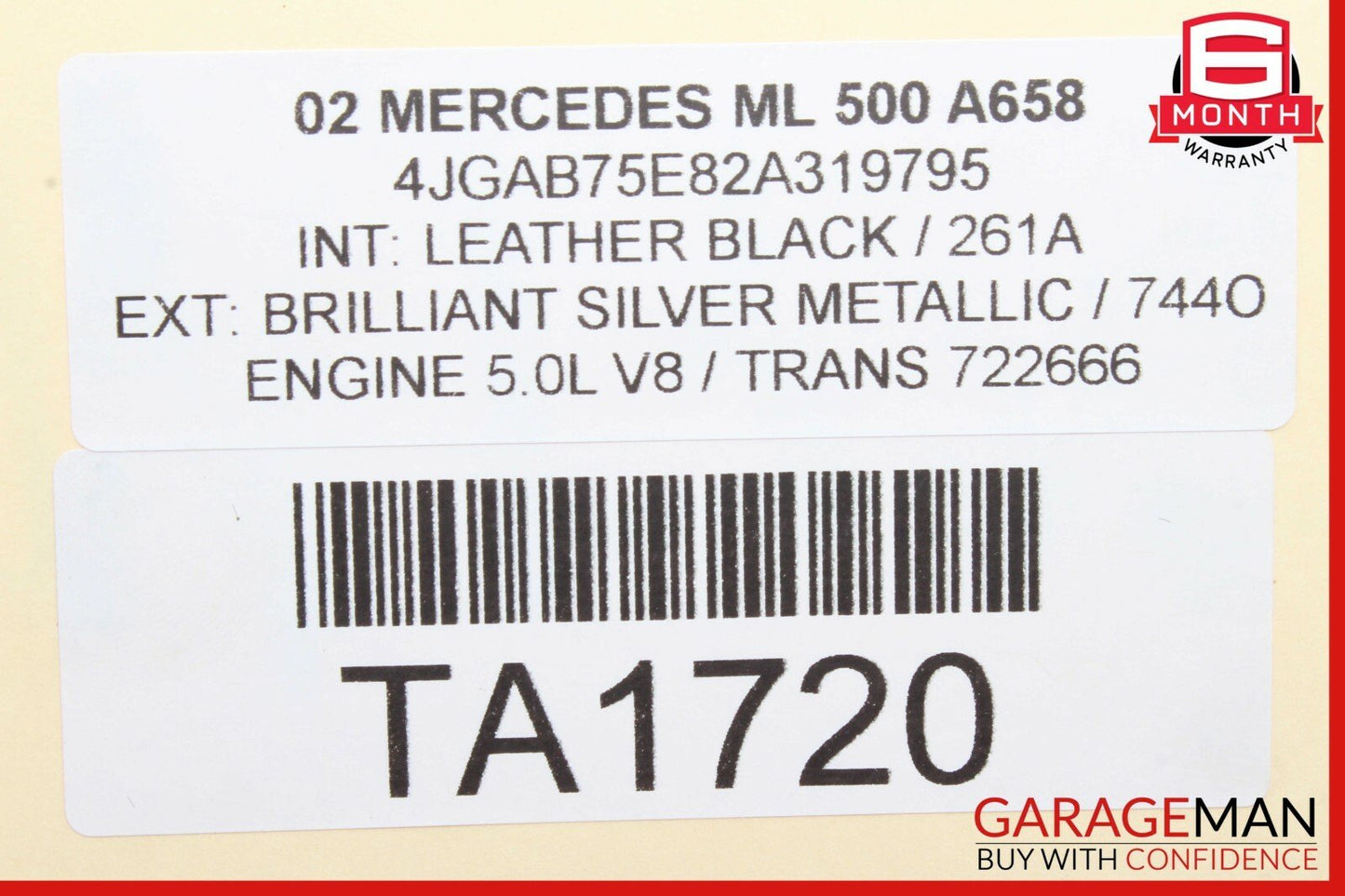 02-05 Mercedes W163 ML320 ML500 Front Right & Left Bose Sound Speaker OEM