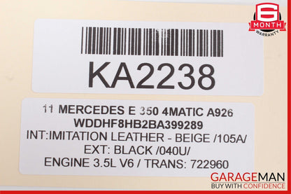 10-16 Mercedes W212 E350 Front Right Side Door Panel Tweeter Speaker Cover OEM