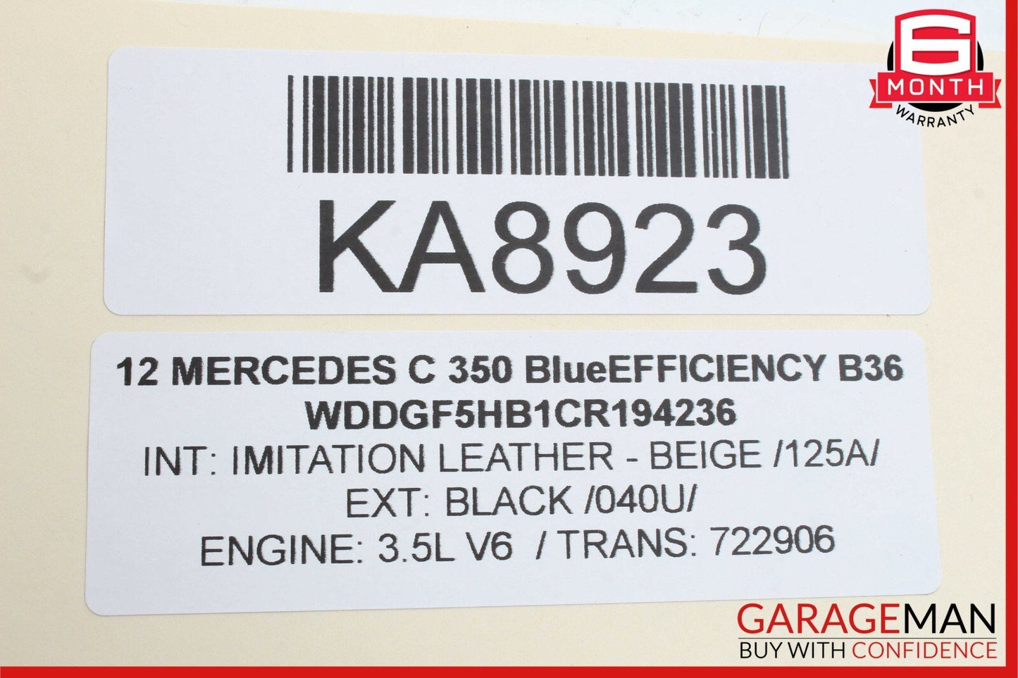 12-14 Mercedes W204 C350 C300 C250 Front Left Side Exterior Door Handle Black