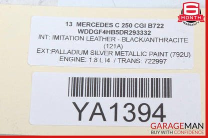 12-14 Mercedes W204 C250 C300 Front Right Side Mirror Door Rear View OEM
