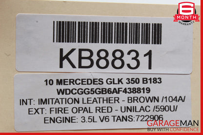 08-16 Mercedes X204 GLK350 C350 Front Left Door Window Regulator Motor OEM