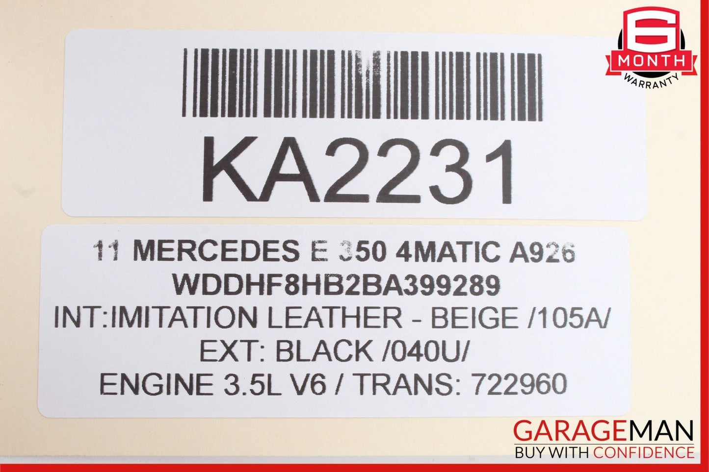 10-11 Mercedes W212 E350 E550 Rear Fuse Relay Box SAM Module Assembly OEM