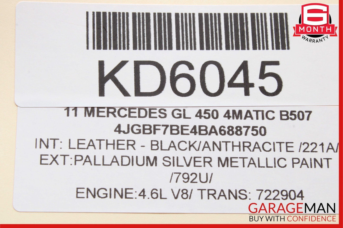 03-12 Mercedes X164 GL450 CLS550 CLS63 AMG Front Right Seat Control Module Unit