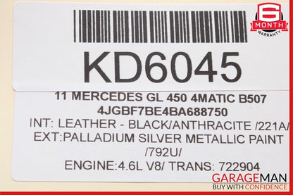 03-12 Mercedes X164 GL450 CLS550 CLS63 AMG Front Right Seat Control Module Unit