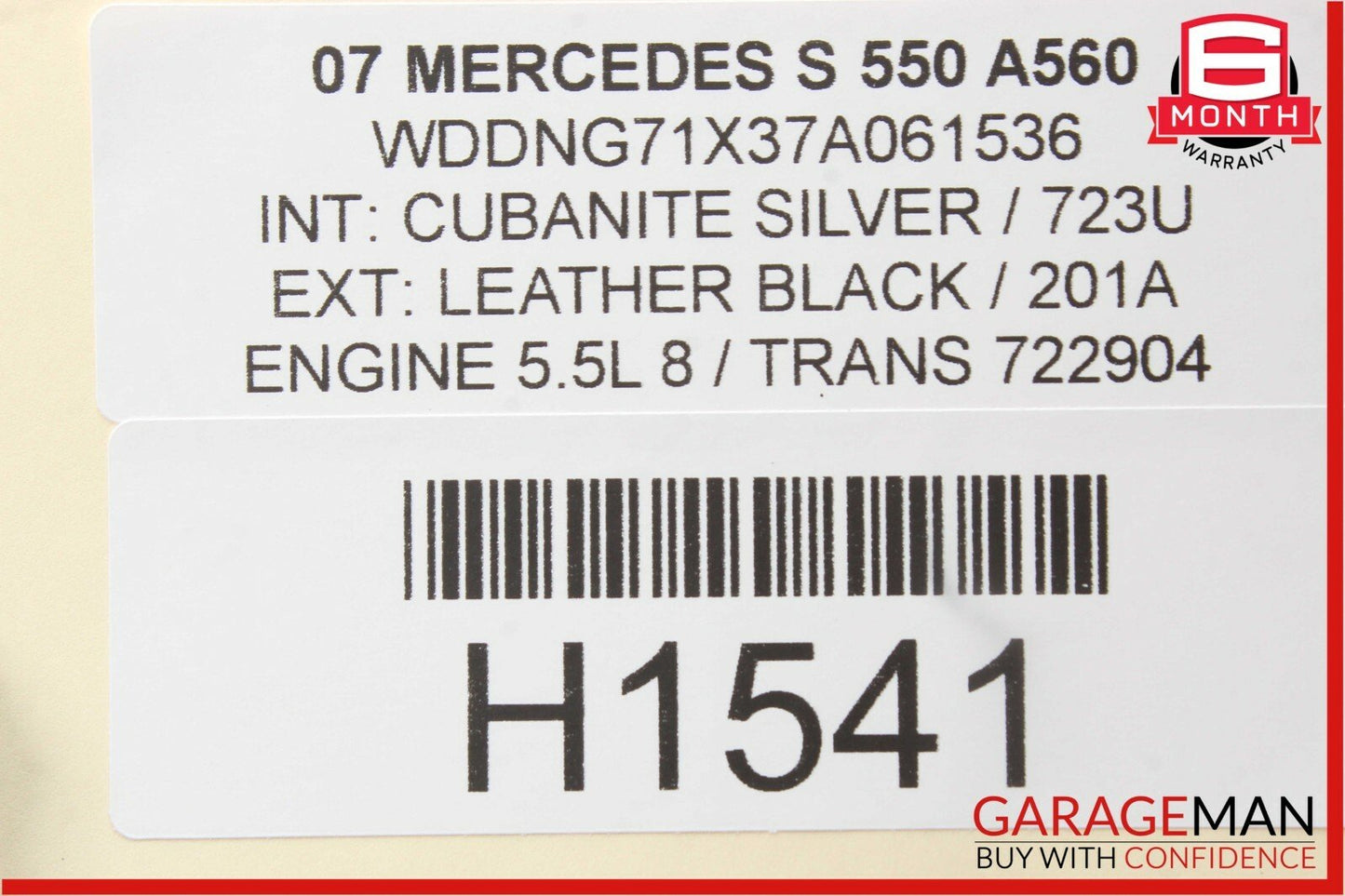 07-13 Mercedes W221 S550 Rear Left / Right Air Airmatic Shock Absorber Strut OEM