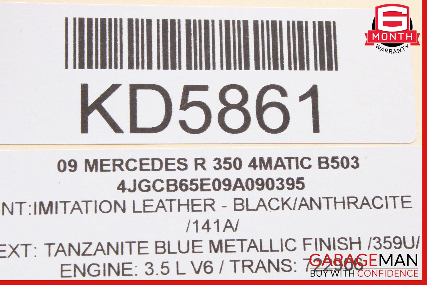 06-13 Mercedes GL550 GL450 Valeo Rear Window Windshield Glass Wiper Motor Unit