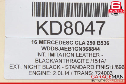 14-18 Mercedes W117 CLA250 Center Dash Radio CD Player Trim Bezel Cover OEM
