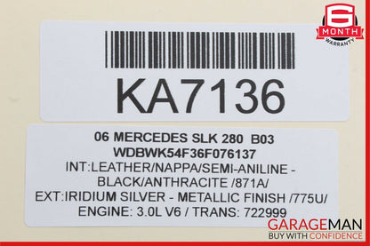 05-11 Mercedes R171 SLK200 SLK280 Front Right Side Door Lock Latch Actuator