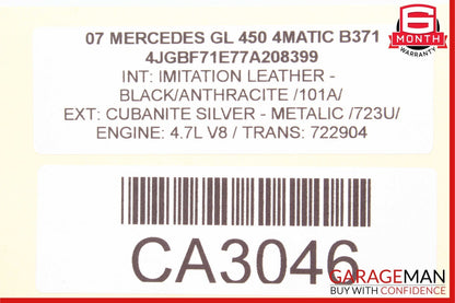 06-12 Mercedes X164 GL450 4MATIC ML450 Rear Windshield Glass Wiper Motor OEM