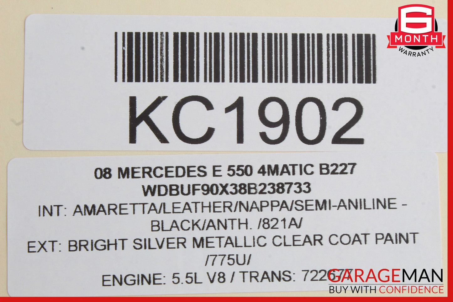 03-09 Mercedes W211 E320 E350 Rear Right Side Door Lock Latch Actuator