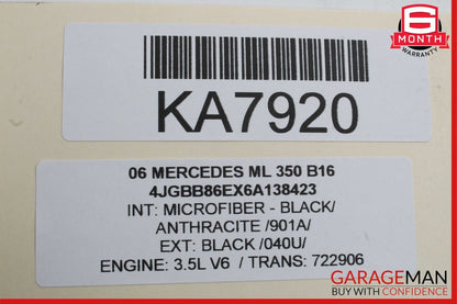 06-13 Mercedes GL450 ML350 R350 Front Right Door Window Regulator Motor Unit