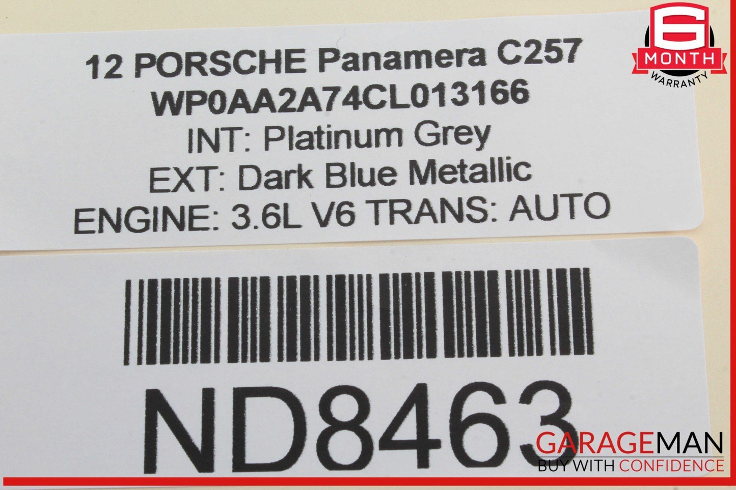 10-16 Porsche Panamera 970 Front Right Side Dash Dashboard Air Bag Airbag OEM