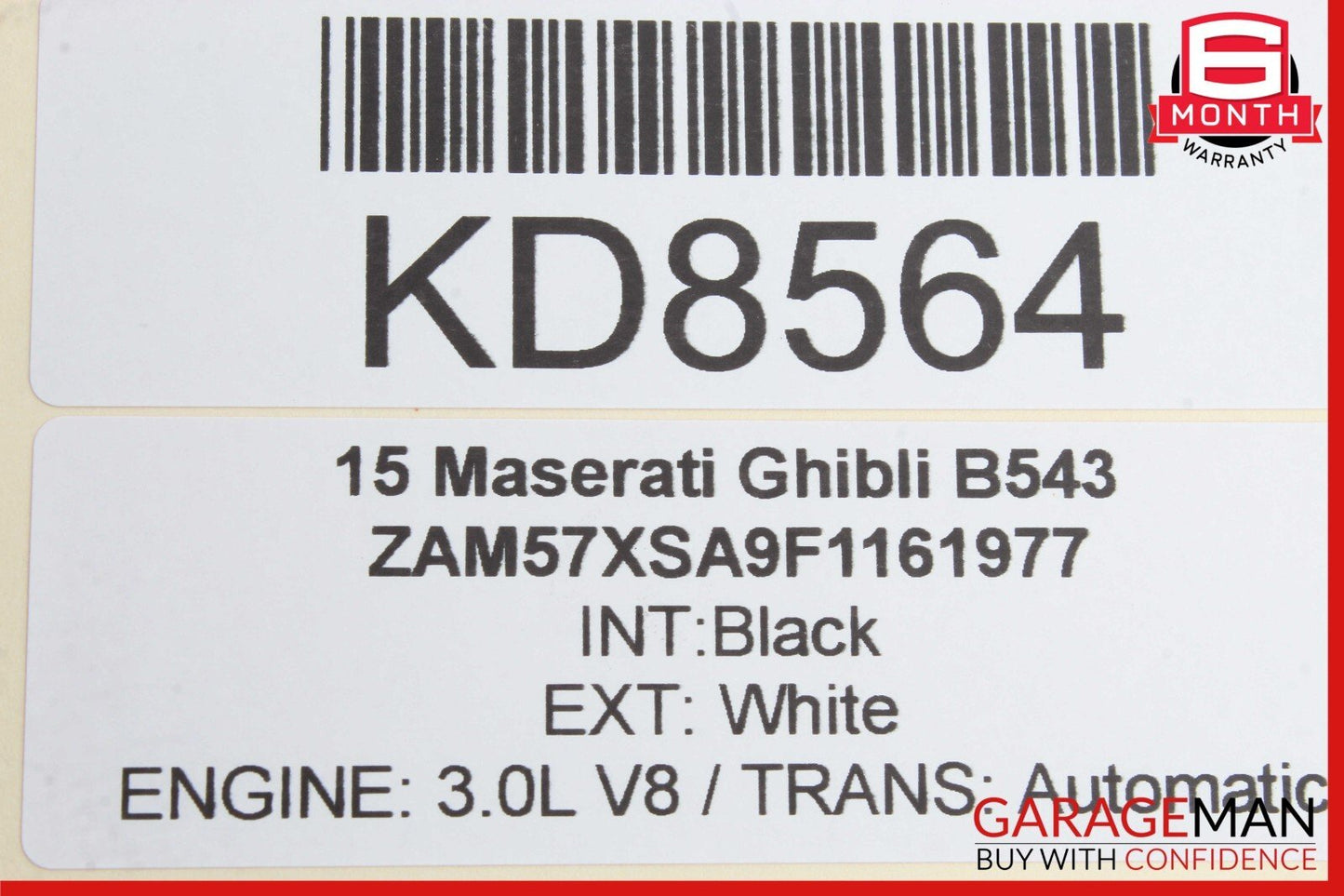 14-17 Maserati Ghibli Rear Right Passenger Side Door Lock Latch Actuator