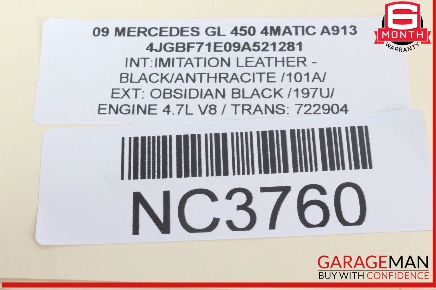 09-13 Mercedes X164 GL450 4MATIC GL550 Steering Column Boot Cover Trim OEM