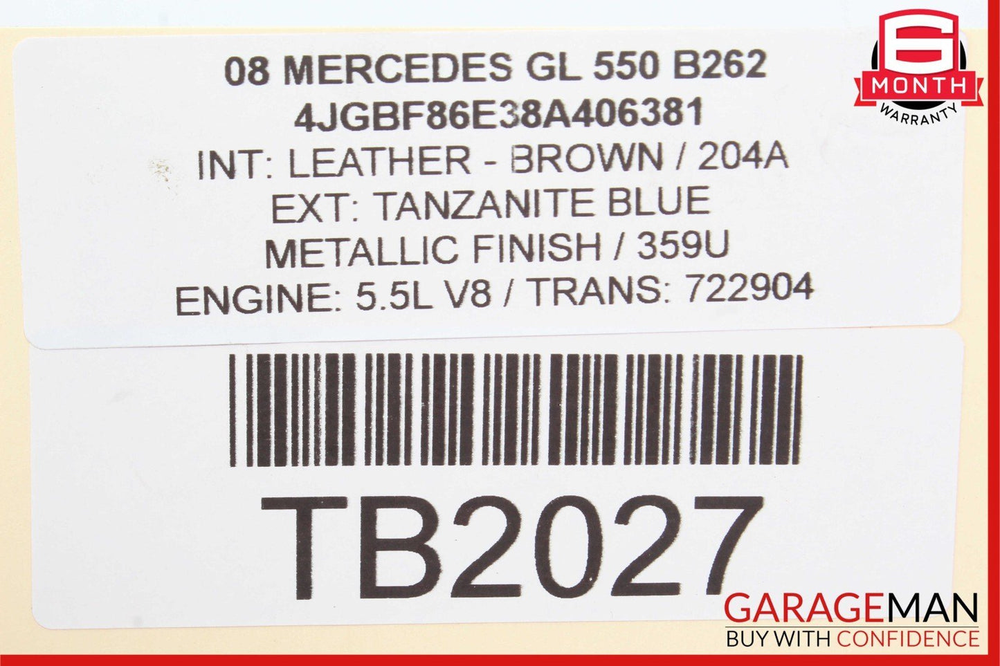 06-12 Mercedes GL550 ML350 GL350 Front Right Side CV Drive Shaft Driveshaft