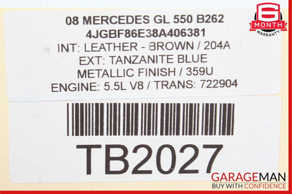 06-12 Mercedes GL550 ML350 GL350 Front Right Side CV Drive Shaft Driveshaft