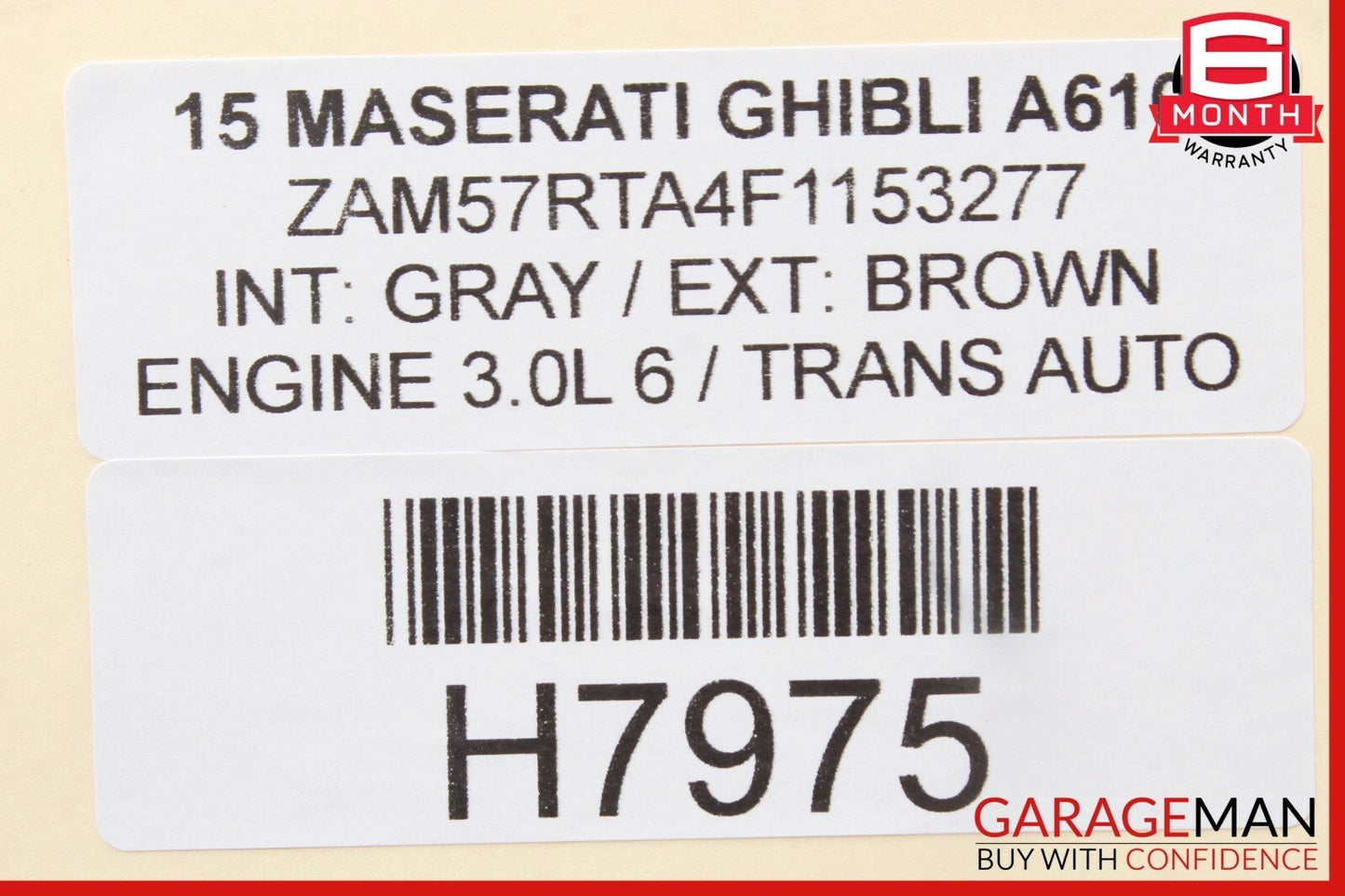 14-17 Maserati Ghibli Rear Overhead Dome Light Reading Map Lamp