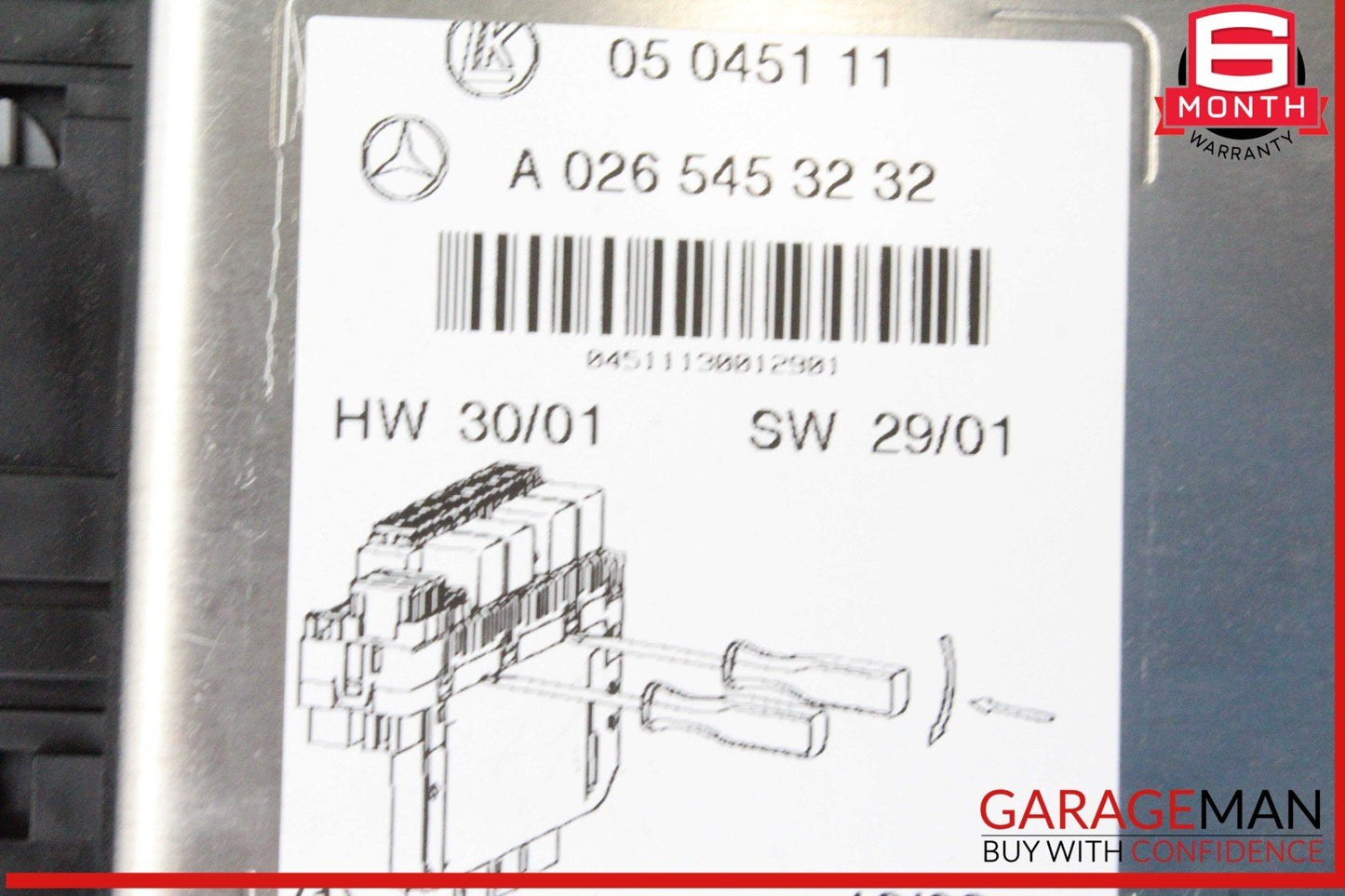 03-12 Mercedes R230 SL500 SL55 AMG Front Left SAM Fuse Box Control Module OEM