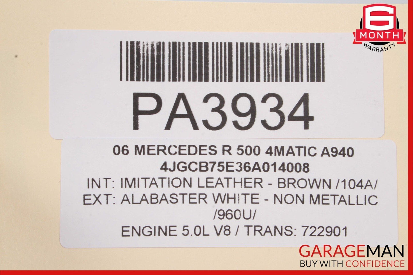 06-10 Mercedes W251 R350 Front Bumper Reinforcement Radiator Support Bracket Bar