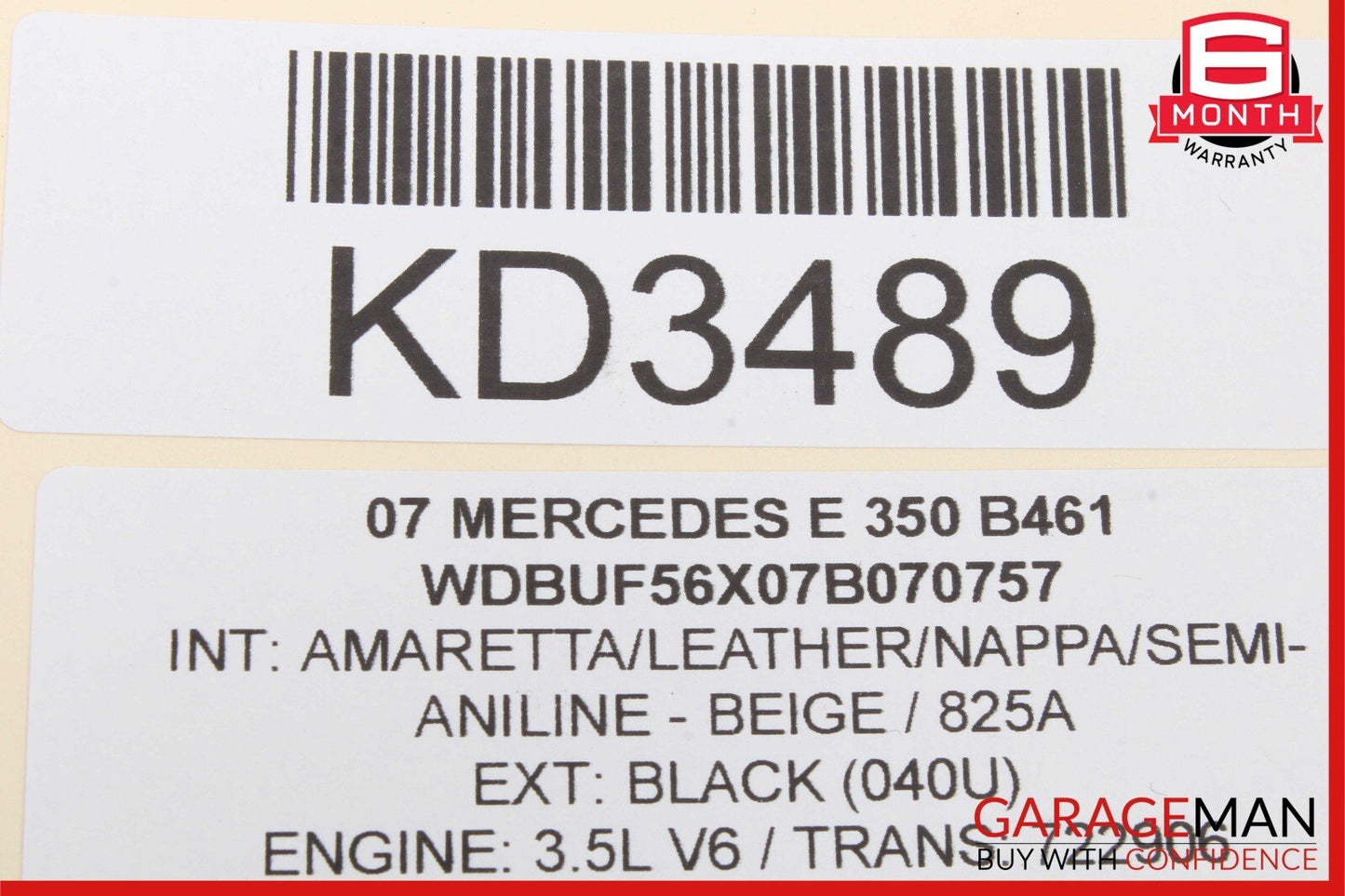 01-11 Mercedes W211 E350 E550 C230 Trunk Lid Lock Latch Handle w/ Mechanism OEM