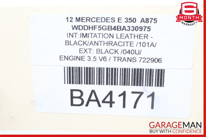 10-13 Mercedes W212 E350 E400 Front / Rear Right Exterior Door Handle Black