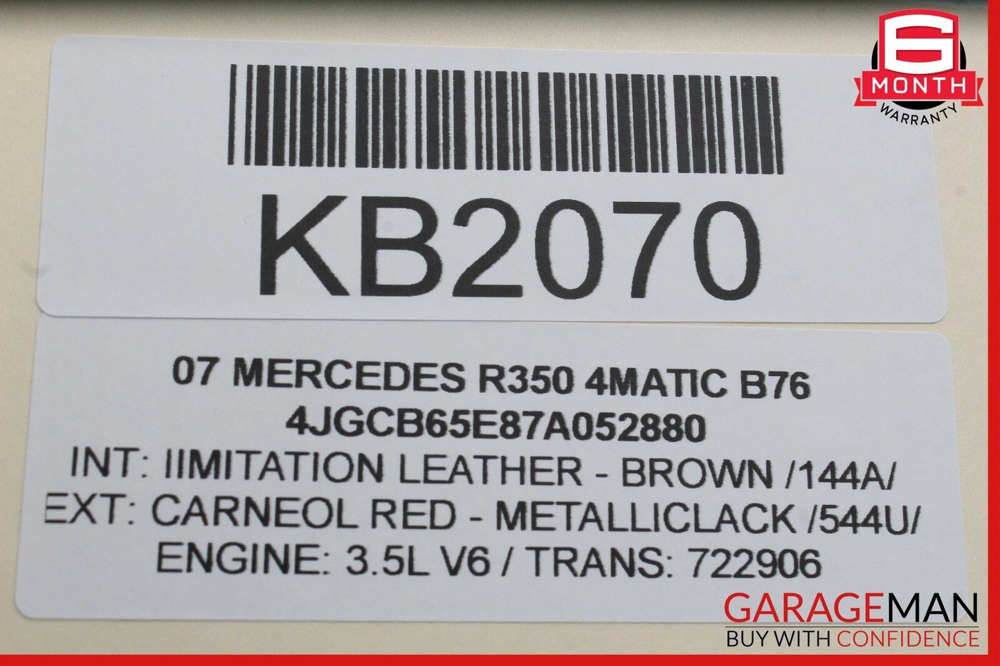 06-13 Mercedes W251 R350 4MATIC Rear Right or Left Door Audio Sound Speaker OEM