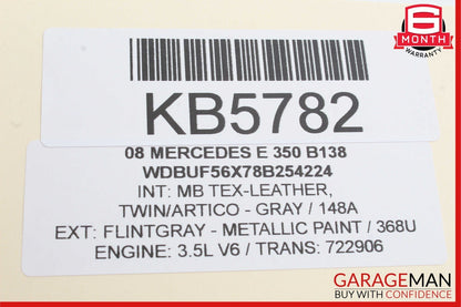 03-09 Mercedes CLS500 E350 E63 AMG Hazard Switch Control Panel Trim Walnut