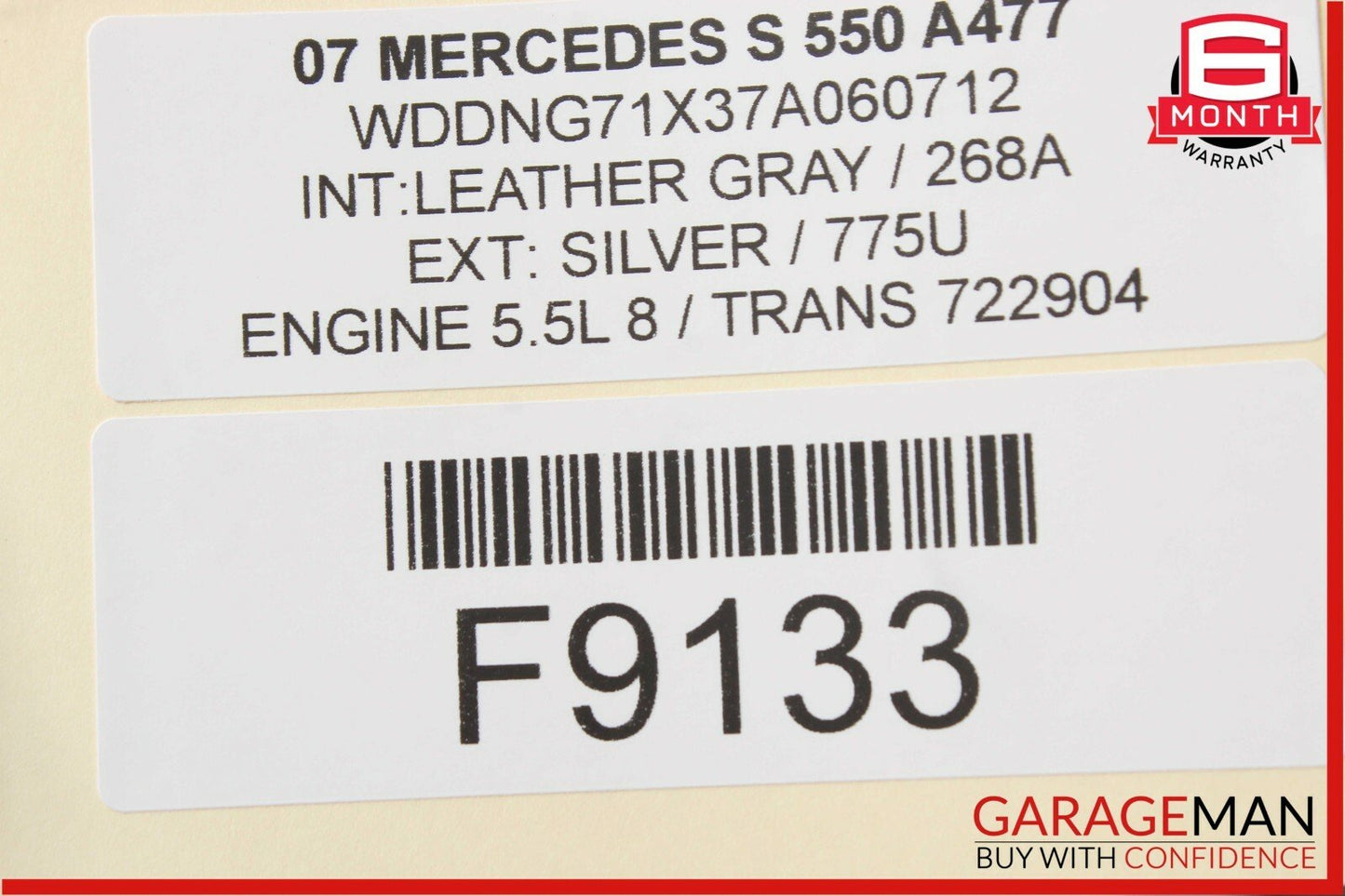 07-09 Mercedes W221 S550 Front Right Side Under Seat Controller Module Unit