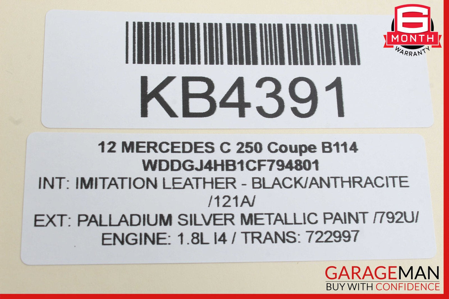 Mercedes W204 C250 CLS550 Sirius Satellite Radio Receiver 2128706489 OEM