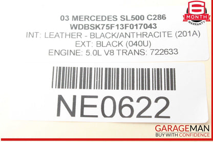 03-08 Mercedes R230 SL500 SL600 Door Keyless Go Antenna Module 2308200075 OEM