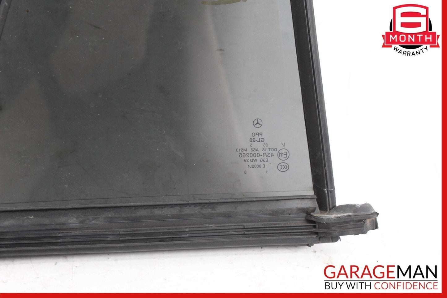 06-09 Mercedes W251 R500 R320 Rear Left Driver Side Quarter Window Glass OEM