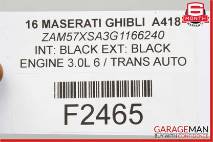 14-17 Maserati Ghibli Rear Left & Right Side Exhaust Muffler Tip Tips Set OEM