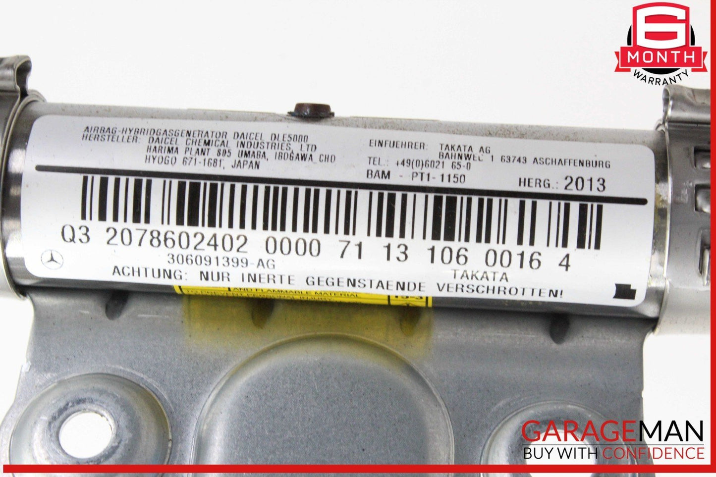 11-17 Mercedes W207 E350 E550 Right Passenger Side Door Airbag 2078602402 OEM