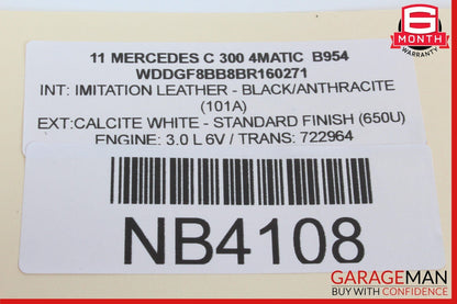 08-11 Mercedes W204 C300 4MATIC Gear Shift Shifter Selector Indicator Boot Knob