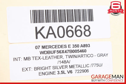 03-09 Mercedes W211 E350 E500 Rear Right Side Exterior Door Handle Bright Silver