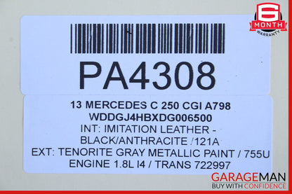 08-14 Mercedes W204 C250 C300 Power Steering Rack and Pinion OEM