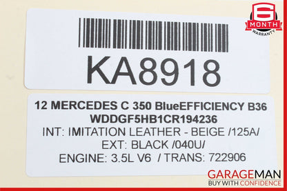12-14 Mercedes W204 C350 AC A/C Climate Temperature Heater Switch Control Beige
