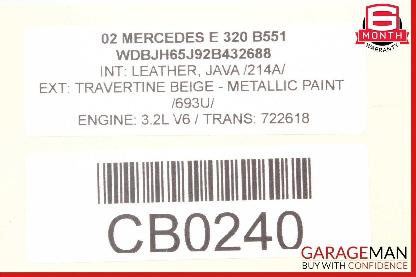 96-02 Mercedes W210 E320 E430 Rear Right / Left Lower Forward Control Arm OEM