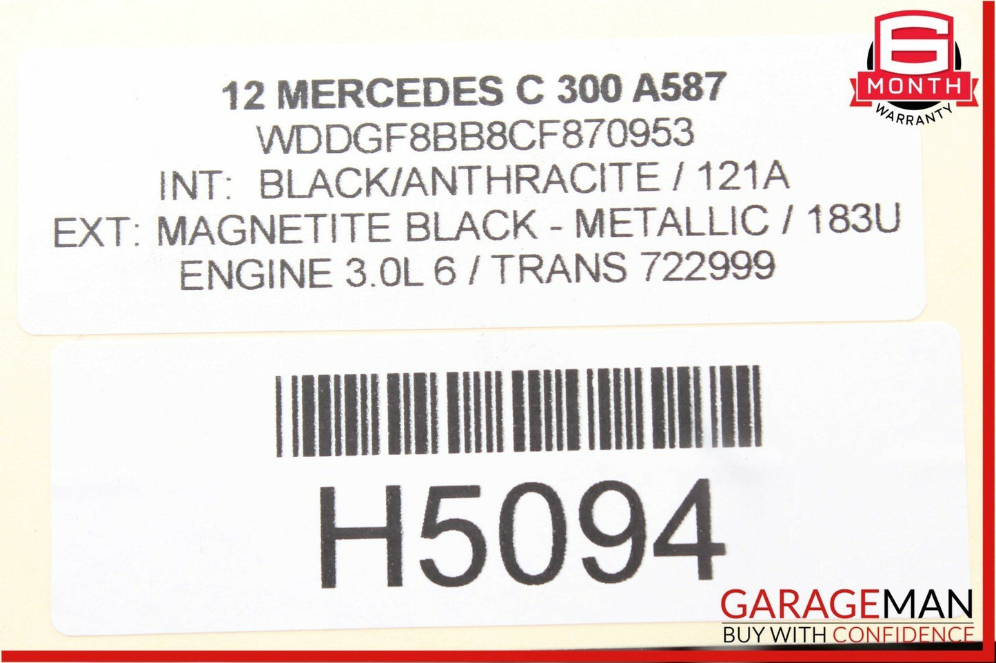 12-14 Mercedes W204 C300 Rear SAM Fuse Box Relay Control Module Assembly