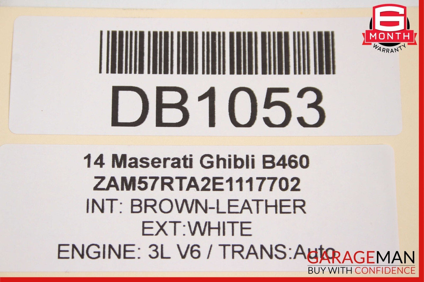 14-17 Maserati Ghibli Rear Right Side Interior Door Trim Panel Assembly Black