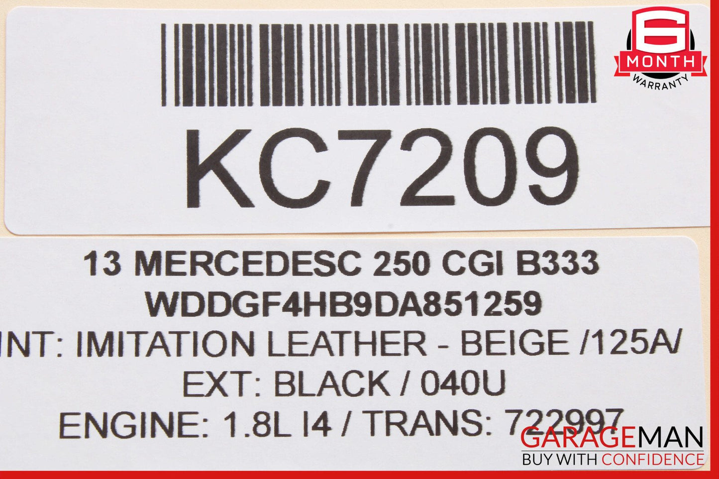 08-14 Mercedes W204 C300 C63 AMG Rear Trunk Tailgate Release Open Handle OEM
