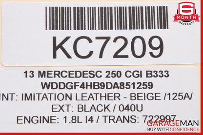 08-14 Mercedes W204 C300 C63 AMG Rear Trunk Tailgate Release Open Handle OEM