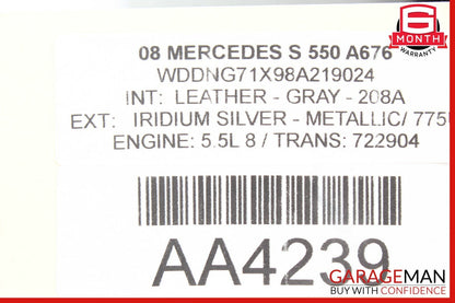 07-14 Mercedes W221 S550 CL550 Front Right Dash AC A/C Air Vent Trim Grill Black
